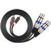OEM Cavo adattatore audio da RCA maschio a XLR femmina - a doppia fila - mixer microfonico - amplificatore per cuffie