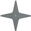 ARNOLD 1111-S6-0033 - Lama per Tosaerba AR8 Adatta per Alpina, Ambrogio, Lawn Bott, Lizard, Stiga e Wiper, 290 mm, 4 Taglienti, Colore: Grigio