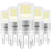 Lepro Lampadina LED G9 (5 Pezzi), 3.8W 470LM, Equivalente a 40W, Luce Bianca Diurna 6000K, Angolo del fascio di luce 300°