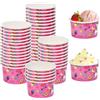 Kleemeiero Bicchieri da gelato in cartone, 50 pezzi, per gelato, 150 ml, di carta usa e getta, da dessert da 5 oz Candy bar, bicchieri di carta per gelato congelati e zuppe di yogurt
