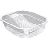 Sharplace Bacinella per Bucato Catino per Lavare a Mano Vasca con Lavatoio Integrato Mastello Portatile in Materiale PP Resistente Adatta per Casa E Bagni, Bianco