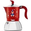 Bialetti Fiammetta Induction Orsetto Natale 2025, Moka in Alluminio, con Base in Acciaio, Adatta ai Piani ad Induzione Caffettiera Rossa, Edizione Speciale Joyful Memories