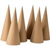 Baoblaze 6 coni di cartapesta, coni artigianali da 30 cm, decorazione per albero di Natale con fondo aperto per progetti artistici fai da te per ufficio e