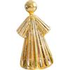 Sharplace Statua di Angelo in Vetro con Illuminazione per Decorazione Da Tavolo, Oro, L