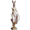 Sharplace Statuetta di Pasquali Decorativi Coniglio in Resina, Decorazione da Tavolo Pasquale, Ornamento da Tavolo, Statua di Coniglio per la Casa,Coniglio Femmina