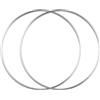 Sharplace 2 pezzi di cerchi in metallo per decorazioni floreali appese, Diametro 45 Cm