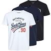 JACK & JONES Ethan Short Sleeve T-Shirt 3 Units S