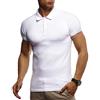 Leif Nelson LN7310 - Polo estiva da uomo, con colletto, slim fit, in maglia fine, a maniche corte bianco XXL