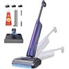 Ultenic AC1 Triflex Aspirapolvere Lavapavimenti, Design Piatto a 180°, 0 mm Pulizia Bordi, Lavapavimenti Senza Fili 3-in-1, Auto-Pulizia, Autonomia 55 min, Anti-Groviglio, Assistente Vocale 5 Lingue