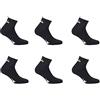 Diadora-Calze Unisex Art. D9355 Set 6 Paia (43-46, Nero)