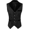 WOXIHUAN Gilet da Uomo Elegante Gilet da Abito Doppiopetto Gilet da Uomo Western Con Scollo Rotondo Per Affari Gilet Uomo Slim Fit Casual Smanicato Scollo A V Panciotto Matrimonio Corpetto Blazer