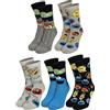 United Labels Sesame Street - Calze da ginnastica da uomo, 40-45, confezione da 5, multicolore, 40-45
