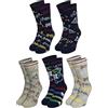 United Labels Harry Potter, calzini da uomo - Hogwarts Sneaker calze 40-45 (confezione da 5), multicolore, 40-45
