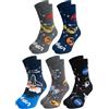 United Labels NASA - Calze da ginnastica da uomo, 40-45, confezione da 5, multicolore, 40-45