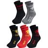United Labels 5 Paia di Calzini da Uomo Game of Thrones, Multicolore (Nero, Rosso, Grigio), 40-45