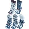 United Labels 5 paia di calzini da donna Disney Lilo & Stitch, blu, 38-43, calze da donna, multicolore