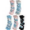 United Labels I Puffi Calzini da donna - Allover - Calze da ginnastica da donna, 38 - 43 (confezione da 5)