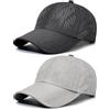 AYPOW 2 Confezioni Cappello da Baseball per Uomo Donne, Traspirante Cappelli con Parasole Rete Visiera Asciugatura Rapida, Leggero Pieghevole Regolabile Berretto Baseball Running Viaggi Estivo