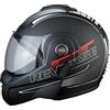 BHR Casco Modulare Moto 807 REVERSE | Casco Moto Integrale Omologato ECE con funzione Flip-Up 180° | Casco Moto Modulare Uomo & Donna con Sgancio Micrometrico | COOL BLACK | XS