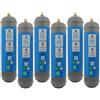 BELLEROFONTE Bombole CO2 600g per Gasatore - Set Risparmio 6 Pezzi - E290 Alimentare M11x1 - Fino a 120L per Bombola - Compatibile Universale - Certificata TUV