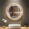 Litglobe Specchio Bagno con Luce 60x60cm,Specchiera Bagno Specchio LED con Antiappannamento,Interruttore Touch,3000K-6500K Dimmerabile,Funzione di Memoria per Casa Hotel Parrucchiere
