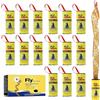 Cutiolly Acchiappamosche,Trappole Mosche,Strisce Acchiappamosche,Rotolini Acchiappamosche,Strisce Cattura Mosche,Strisce Adesive Mosche,Carta Moschicida per Interno ed Esterno (15pcs)