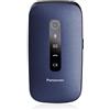 PANASONIC KX-TU550EXC 4G SENIOR PHONE 2,8" CLAMSHELL FOTOCAMERA 1.2MPx 300 ORE STANDBY 4G LTE ITALIA BLU - KX-TU550EXC