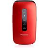 PANASONIC KX-TU550EXR 4G SENIOR PHONE 2,8" CLAMSHELL FOTOCAMERA 1.2MPx 300 ORE STANDBY 4G LTE ITALIA ROSSO - KX-TU550EXR