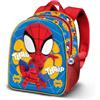 KARACTERMANIA Marvel Spiderman Web Out-Zainetto 3D Elite, Blu, 25 x 30 cm, Capacità 7 L