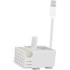 Baoblaze Pompa per acquario Pompa per acqua Mini USB Compatta Silenziosa 130L/H Cavo da 150cm per Giardino Interno Esterno Piscine Acquari, Set di Filtri Laterali