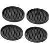 Fenteer 4x protezioni per rotelle in gomma antiscivolo per pavimenti rotonde di alta qualità per sedie, scrivanie, divani, cuscinetti antiscivolo per mobili, 10 Cm X 0.4 Cm