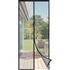 Sekey Zanzariera Magnetica Porte/Finestre - Mag.Potenti, 100x210 cm, Senza Forature, Tela Antizanzare, Translucida, Antistrappo, Idrorepellente - Adesivo a Nastrino 4cm, Non Restringe, Nero