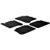 Gledring Rubber Car Mats-Set di tappetini in gomma per Citroen C3 Picasso più clip di fissaggio, profilo a T, 4 pezzi