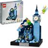 LEGO Disney 43232 Volo su Londra di Peter Pan e Wendy, Diorama con Big Ben Fosforescente, Regalo Adolescenti, Donne e Uomini