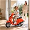 Vespa Primavera Elettrica per Bambini 12V Licenza Ufficiale Piaggio Sedile Pelle