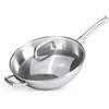 Berndes Wok con coperchio Tricion Resist Acciaio inox Antiaderente 32 cm