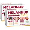 Noebis Pharma Melannur Cres per la Salute dei Capelli - Integratore Completo con Mela Annurca, Zinco, Rame, Selenio, Biotina e Astaxantina - 30 Capsule per 1 Mese di Trattamento
