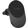 SBS Qi2 15W Caricatore Wireless MagSafe, Porta Cellulare Auto Magnetico, Attacco Bocchetta dell'Aria, Ricarica Rapida, Alimentazione USB-C, Caricabatterie per iPhone, Android, Nero