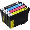 Epson Cartuccia Compatibile per Epson T502XL per Epson Expression Home XP-5100 Nero Pagine 550 Colore Pagine 470, Giallo T502XL Pagine 470