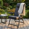 MIlani Home HARPER - poltrona sdraio relax reclinabile con poggiapiedi scorrevole