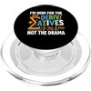 RaySa - Not Here For The Drama Derivati Non Dramma Divertente Matematica Studente Insegnante Calcolo PopSockets PopGrip per MagSafe