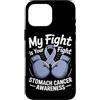 Stomach Cancer Warrior Gifts for Women a Custodia per iPhone 16 Pro Max Consapevolezza del cancro allo stomaco Pervinca Novembre Cancro allo stomaco