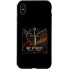 Christian Warrior Scripture Faith Sword Custodia per iPhone XS Max Non per potere, ma con il suo potere spada cristiana