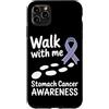 Stomach Cancer Warrior Gifts for Women a Custodia per iPhone 11 Pro Max Consapevolezza del cancro allo stomaco Pervinca Novembre Cancro allo stomaco