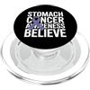 Stomach Cancer Warrior Gifts for Women a Consapevolezza del cancro allo stomaco Pervinca Novembre Cancro allo stomaco PopSockets PopGrip per MagSafe