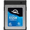 OWC Atlas Pro - Scheda di memoria CFexpress 4.0 ad alte prestazioni da 512 GB, di grado professionale, fino a 3000 MB/s in scrittura, lettura 3650 MB/s, cattura video fino a 6K ad alta velocità di