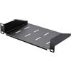 STALFLEX Ripiano Rack 10 Pollici 1U - Ripiano Armadio per Server - Capacità di 8 kg - Fissaggio Posteriore - Profondità Variabile - Scaffale per Armadio Mensola Rack 10 Pollici