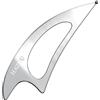 HAZUU Strumento per massaggio raschiante Guasha in acciaio inox per la terapia dei tessuti molli, ideale per schiena, gambe, braccia, collo, spalla. (Moon Shape)