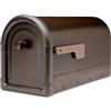 ARCHITECTURAL MAILBOXES Roxbury 7900-5RZ-CG-10 Cassetta postale a montaggio postale, bronzo spazzolato, L