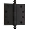 Nostalgic Warehouse 728374 - Cerniera per porta con angoli squadrati, 10,2 cm, in bronzo lucidato a olio